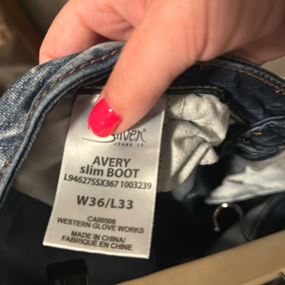 Silver Avery slim boot - Picture 3 of 3